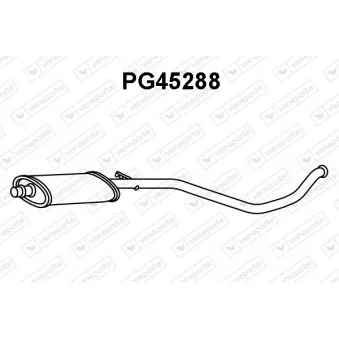 Silencieux avant VENEPORTE PG45288