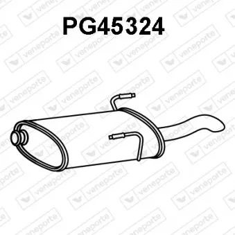 Silencieux arrière VENEPORTE PG45324