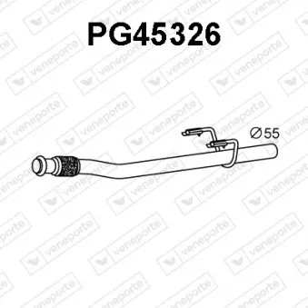 Tuyau d'échappement VENEPORTE PG45326