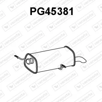 Silencieux arrière VENEPORTE PG45381