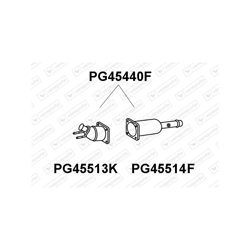 Filtre à particules / à suie, échappement VENEPORTE PG45440F
