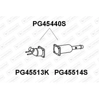 Filtre à particules / à suie, échappement VENEPORTE PG45440S