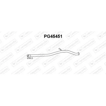 Tube de réparation, catalyseur VENEPORTE PG45451