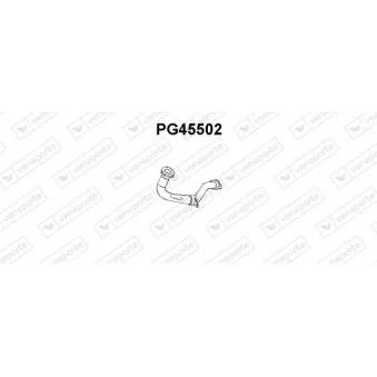 Tuyau d'échappement VENEPORTE PG45502