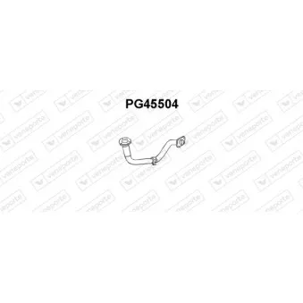 Tuyau d'échappement VENEPORTE PG45504