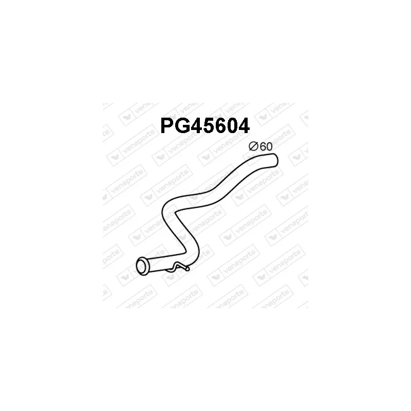 Tuyau d'échappement VENEPORTE PG45604