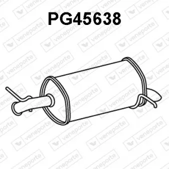 Silencieux arrière VENEPORTE PG45638