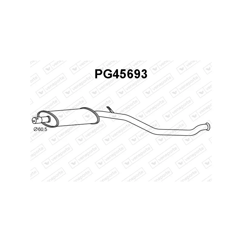 Silencieux avant VENEPORTE PG45693