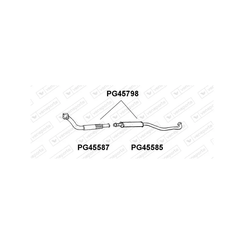 Silencieux avant VENEPORTE PG45798