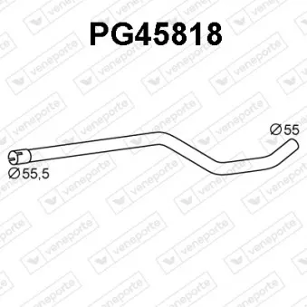 Tuyau d'échappement VENEPORTE PG45818