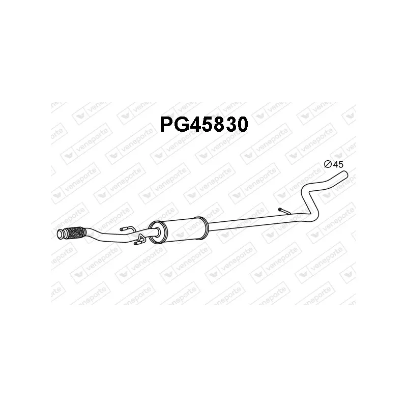 Silencieux avant VENEPORTE PG45830