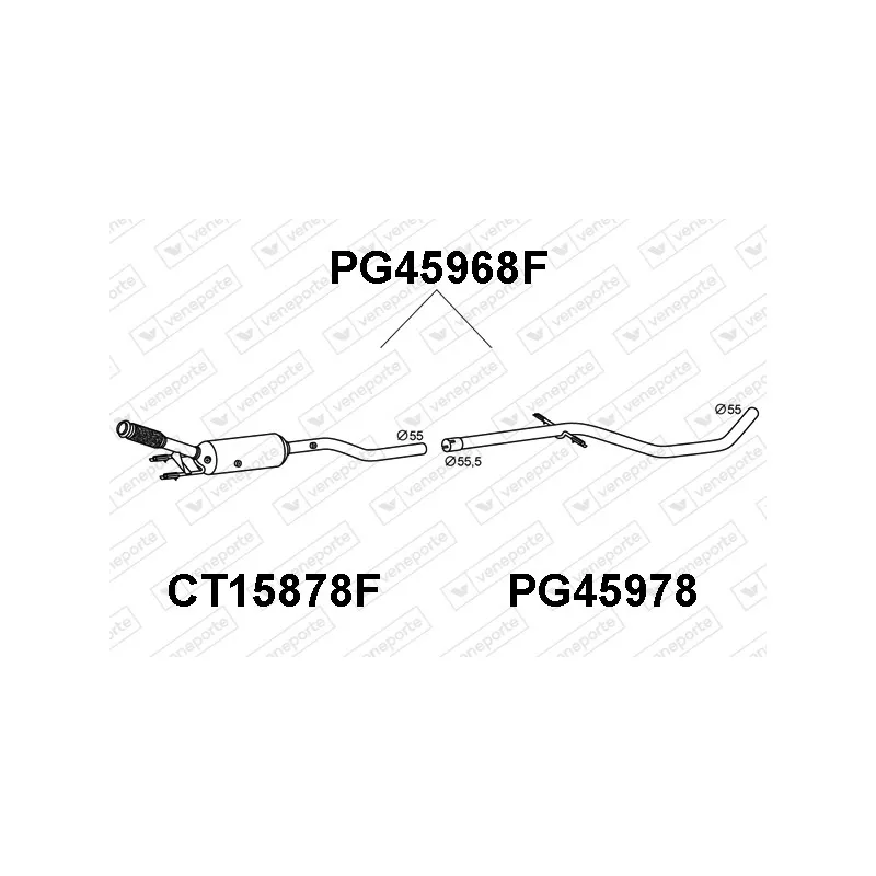 Filtre à particules / à suie, échappement VENEPORTE PG45968F