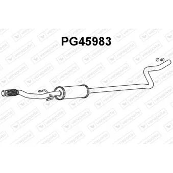 Silencieux avant VENEPORTE PG45983