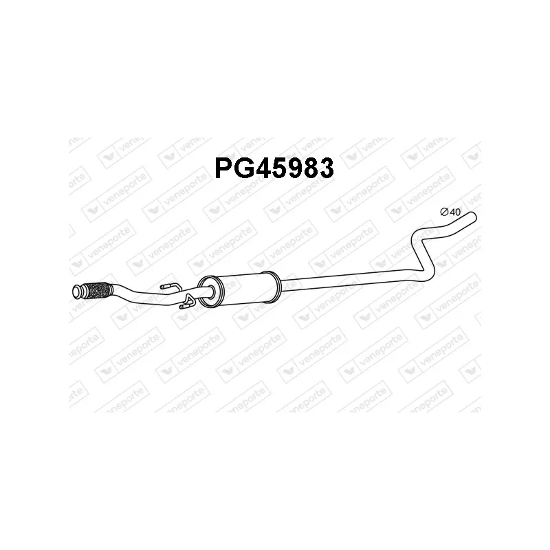 Silencieux avant VENEPORTE PG45983