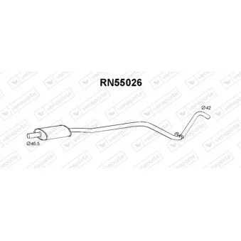 Silencieux central VENEPORTE RN55026
