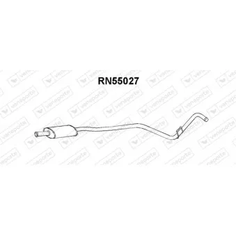 Silencieux central VENEPORTE RN55027