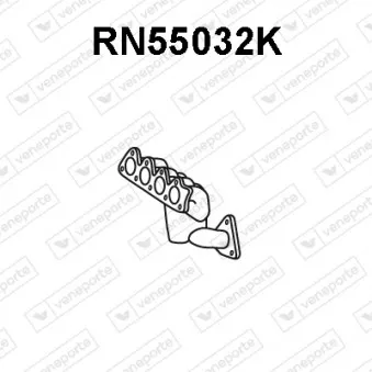 Catalyseur en coude VENEPORTE RN55032K