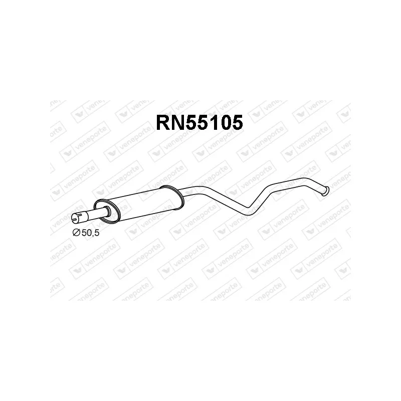 Silencieux avant VENEPORTE RN55105