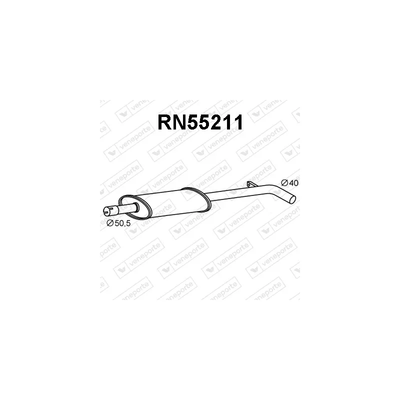 Silencieux avant VENEPORTE RN55211