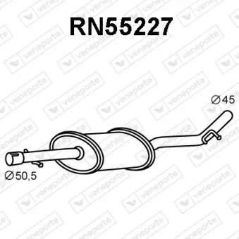 Silencieux avant VENEPORTE RN55227