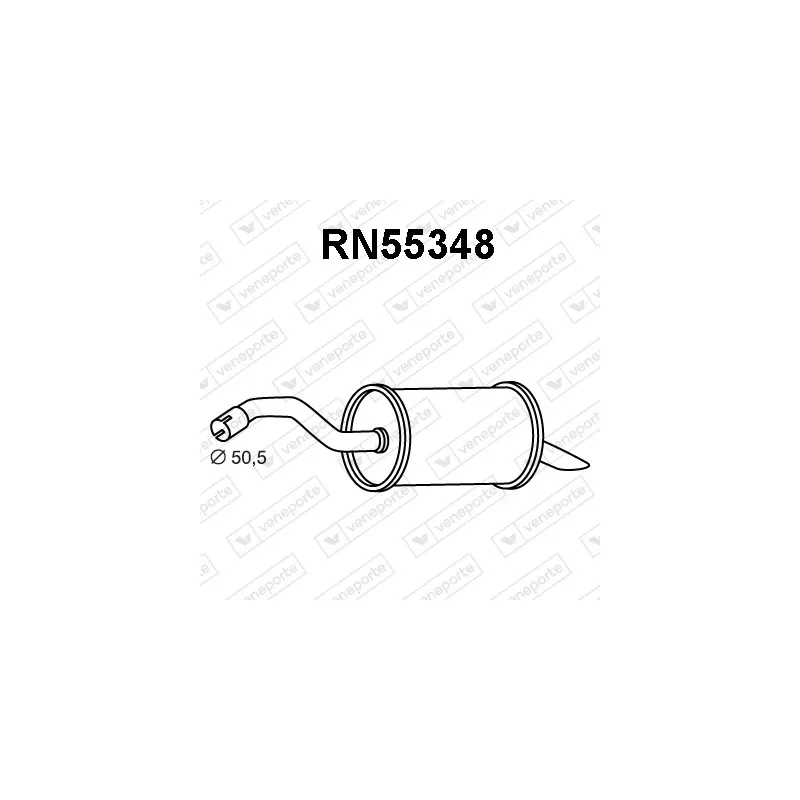 Silencieux arrière VENEPORTE RN55348