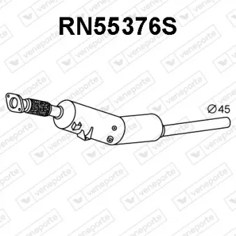 Filtre à particules / à suie, échappement VENEPORTE RN55376S