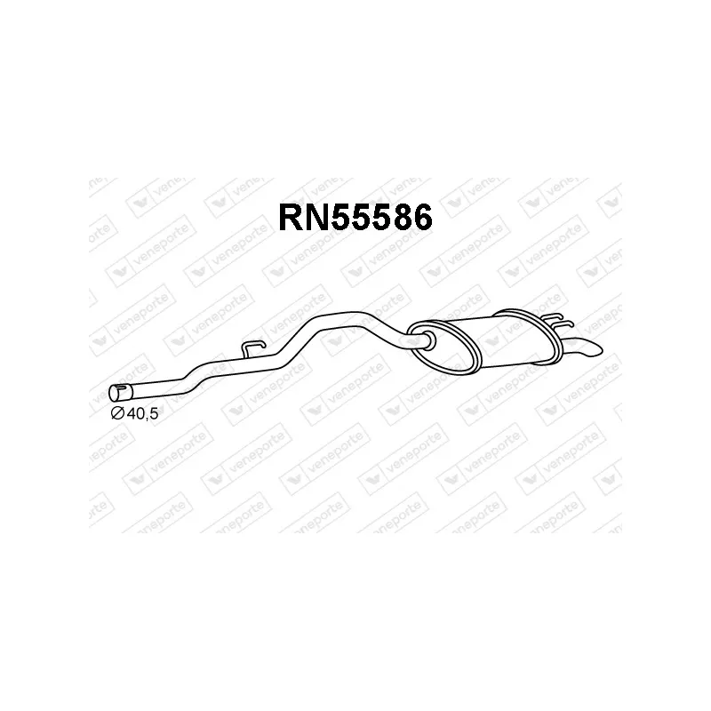 Silencieux arrière VENEPORTE RN55586