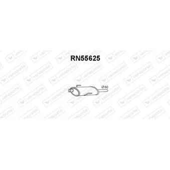 Silencieux avant VENEPORTE RN55625