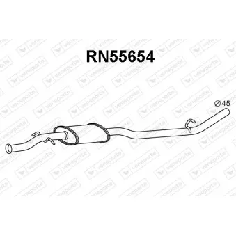 Silencieux avant VENEPORTE RN55654