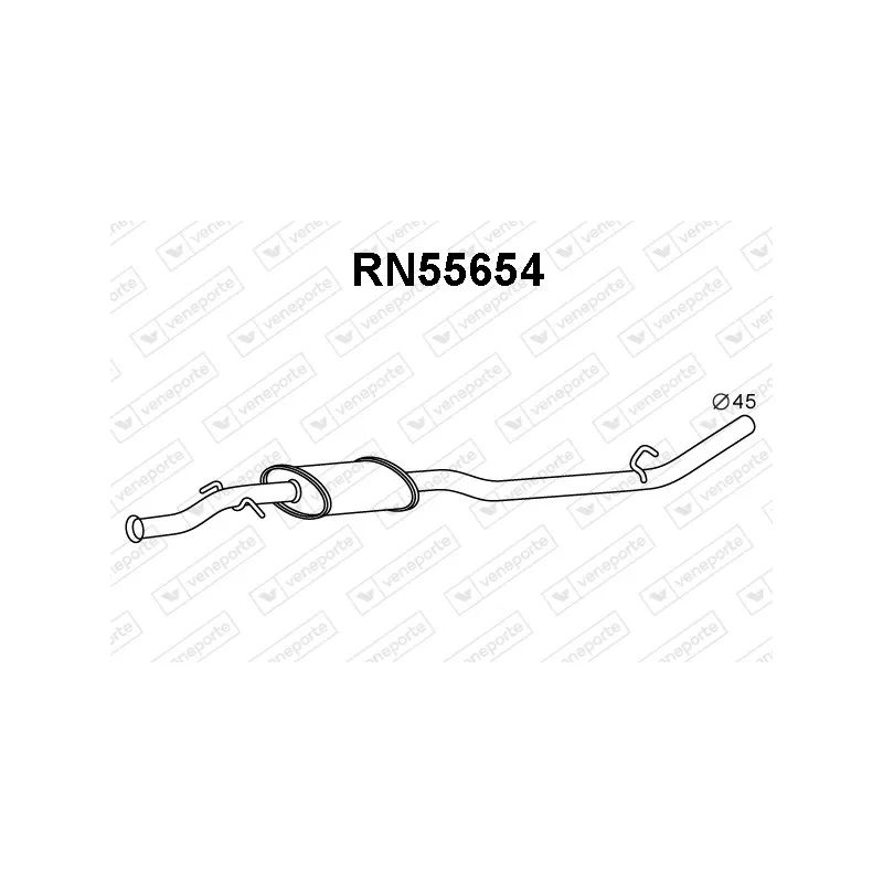 Silencieux avant VENEPORTE RN55654