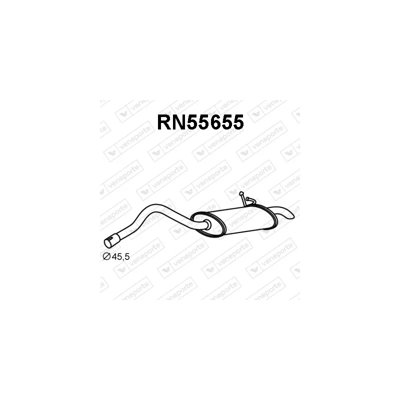 Silencieux arrière VENEPORTE RN55655
