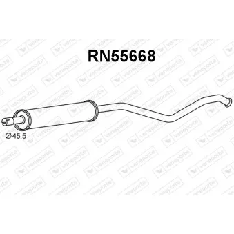 Silencieux avant VENEPORTE RN55668