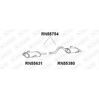Silencieux arrière VENEPORTE