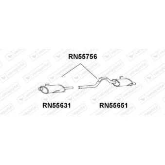 Silencieux arrière VENEPORTE