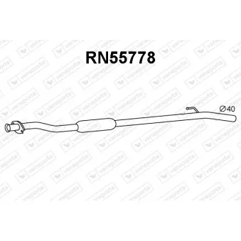 Silencieux central VENEPORTE RN55778