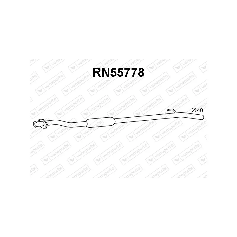 Silencieux central VENEPORTE RN55778