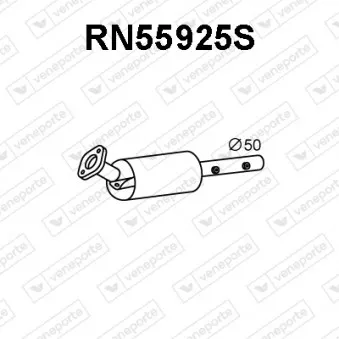 Filtre à particules / à suie, échappement VENEPORTE RN55925S
