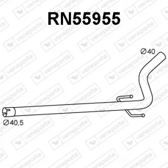 Tuyau d'échappement VENEPORTE RN55955