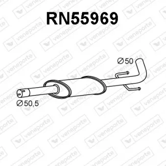Silencieux avant VENEPORTE RN55969