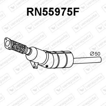 Filtre à particules / à suie, échappement VENEPORTE RN55975F