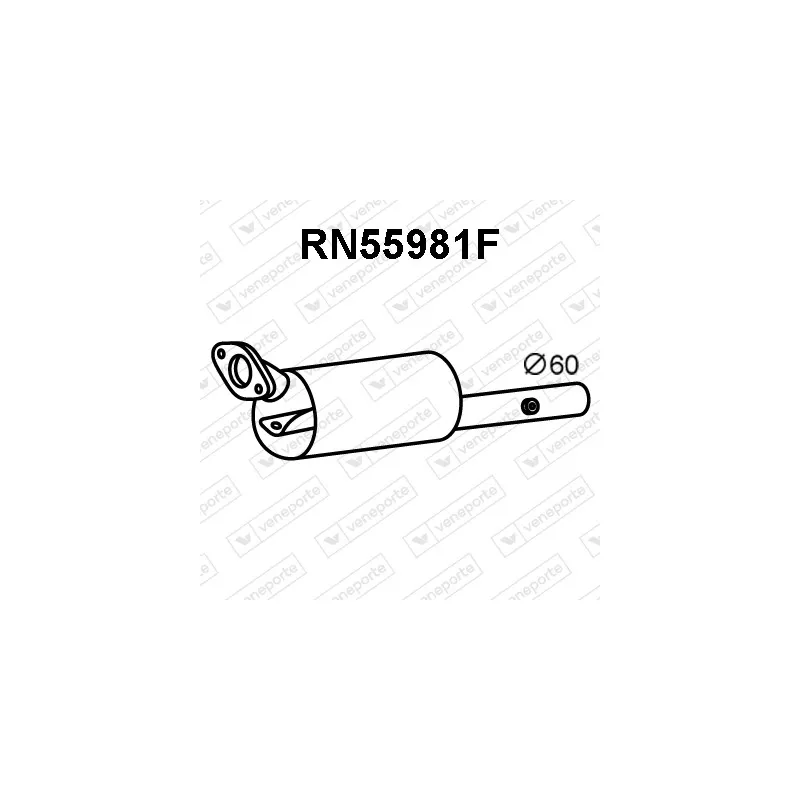 Filtre à particules / à suie, échappement VENEPORTE RN55981F