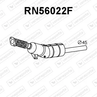 Filtre à particules / à suie, échappement VENEPORTE RN56022F