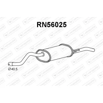 Silencieux arrière VENEPORTE