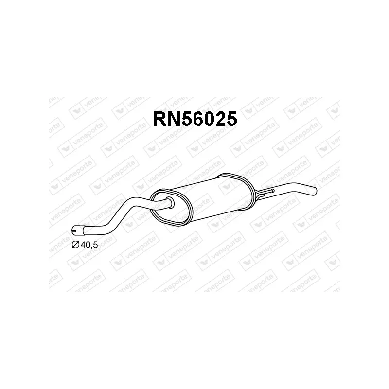 Silencieux arrière VENEPORTE RN56025