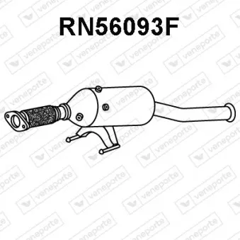 Filtre à particules / à suie, échappement VENEPORTE RN56093F