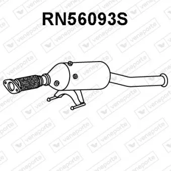 Filtre à particules / à suie, échappement VENEPORTE RN56093S