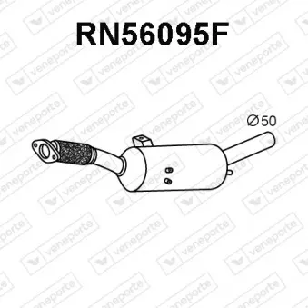 Filtre à particules / à suie, échappement VENEPORTE RN56095F