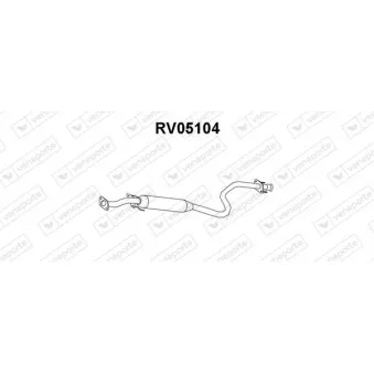 Silencieux central VENEPORTE RV05104