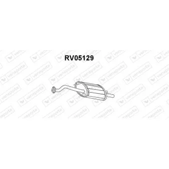 Silencieux arrière VENEPORTE RV05129