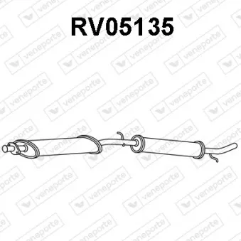 Silencieux arrière VENEPORTE RV05135